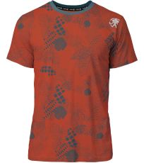 Pánské lezecké tričko z organické bavlny SLACK PRINT RAFIKI mecca orange