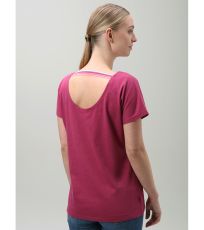 Dámské tričko AUMARA LOAP Magenta Haze Melange