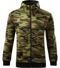 Pánská mikina Camo Zipper Malfini camouflage green