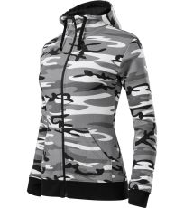 Dámská mikina Camo Zipper Malfini camouflage gray