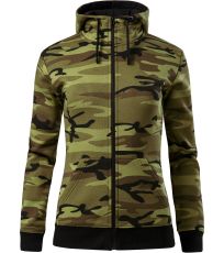 Dámská mikina Camo Zipper Malfini camouflage green