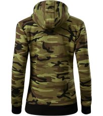 Dámská mikina Camo Zipper Malfini camouflage green