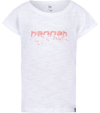 Dívčí bavlněné tričko KAIA JR HANNAH white (pink)
