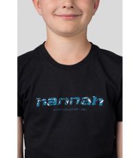 Chlapecké bavlněné tričko RANDY JR HANNAH anthracite (print)