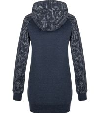 Dámská mikina s kapucí EBILITA LOAP Mood Indigo Melange | Brown