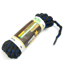 Tkaničky (šněrovadla) STAR LACES SLIM 123p PROMA černo-tm.šedá