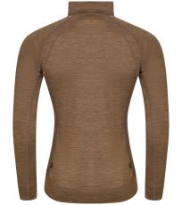 Pánské merino termo triko JAGER-M KILPI Hnědá