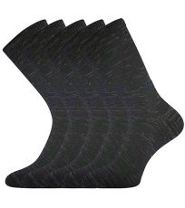 Unisex merino ponožky - 5 párů KlimaX Lonka černá melé