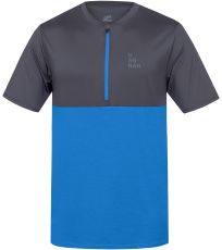 Pánské funkční tričko SANVI HANNAH asphalt/french blue mel
