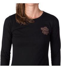 Dámské triko z organické bavlny HAILIE NORTHFINDER černá