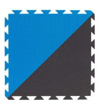 Pěnový koberec dvoubarevný 43x43x1cm - černá/modrá YTSC00293 YATE 