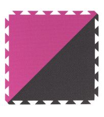 Pěnový koberec dvoubarevný 43x43x1cm - růžová/antracit YTSC00295 YATE