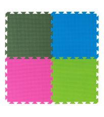 Pěnový koberec dvoubarevný 43x43x1cm - růžová/antracit YTSC00295 YATE 