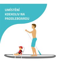 Sedačka pro paddleboard MIDI PIRÁT YATE černá                       