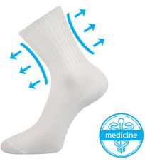 Unisex ponožky s volným lemem - 1 pár Diarten Boma bílá