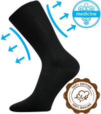 Unisex ponožky - 1 pár Zdravan Lonka černá