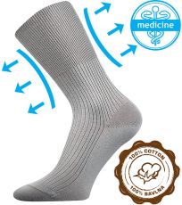 Unisex ponožky - 1 pár Zdravan Lonka světle šedá