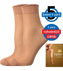 Silonové ponožky - 6 x 5 párů NYLON 20 DEN Lady B