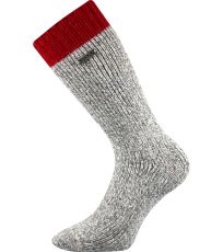 Unisex froté ponožky Haumea Voxx tmavě červená