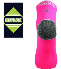 Unisex sportovní ponožky - 3 páry Ray VoXX® neon růžová