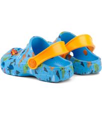 Dětské sandály LITTLE FROG COQUI Lt. Blue/Lt. Orange