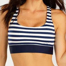 Plavkový sportovní top bez výztuže 6F295 LITEX