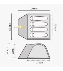 Dvouplášťový stan pro 4 osoby Juniper 4 Highlander 