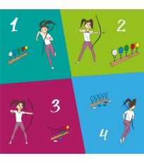 Dětský biatlonový terč YTY504132 YATE 