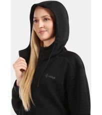Dámská bavlněná mikina s kapucí BAYA-W KILPI Černá