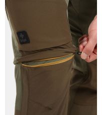 Pánské outdoorové odepínací kalhoty HOSIO-M KILPI Khaki