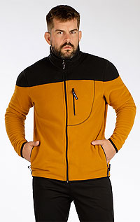 Pánská fleece mikina na zip 7F262 LITEX
