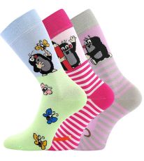 Unisex vzorované ponožky - 3 páry KR 111 Boma