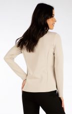 Dámská mikina na zip 7F077 LITEX béžová