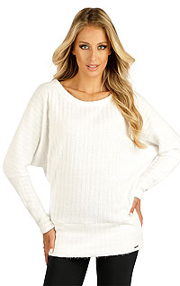 Dámský svetr s dlouhým rukávem 7D003 LITEX Bílá