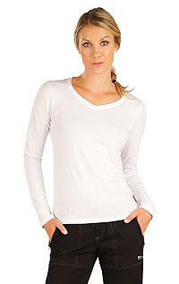 Tričko dámské s dlouhým rukávem 9D052 LITEX Bílá