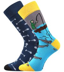 Unisex trendy ponožky Doble Sólo Lonka vzor 03 - rybář