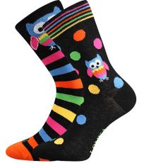 Unisex trendy ponožky Doble Sólo Lonka vzor 11 - sova