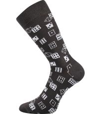 Unisex trendy ponožky Woodoo Sólo Lonka vzor 08 / kostky
